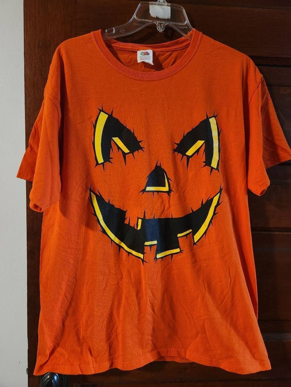 The Fruit of the Loom Halloween LARGE Halloween Orange Jack-O-Lantern Pumpkin Co